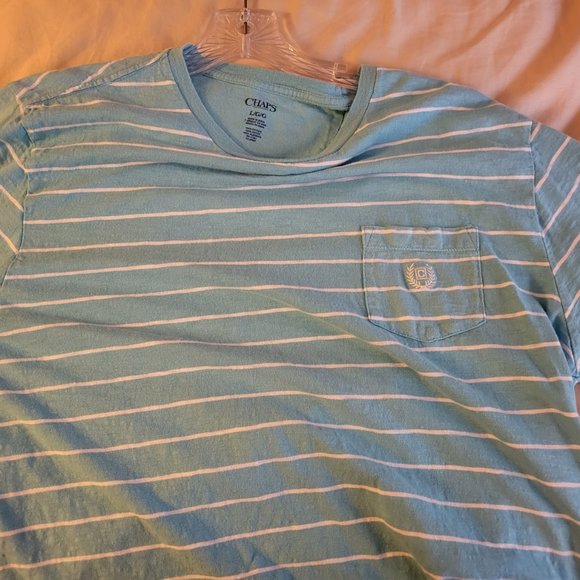 Chaps Ralph Lauren S/S Striped Tee (L) - Picture 1 of 3
